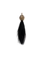 Lanvin Swan Feather Clip-on Earrings - Black