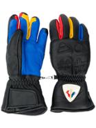 Rossignol Jc De Castelbajac Women Mechani Impr Leather Gloves - Black