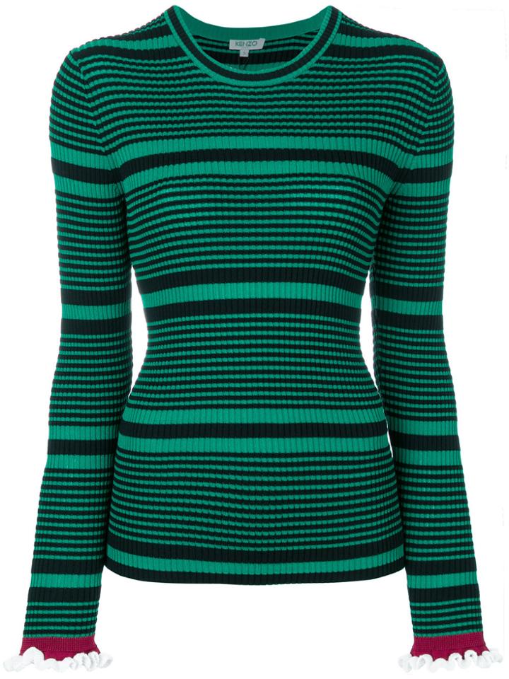 Kenzo Striped Jumper - Green
