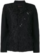 Comme Des Garçons Pre-owned Lace Panel Jacket - Black