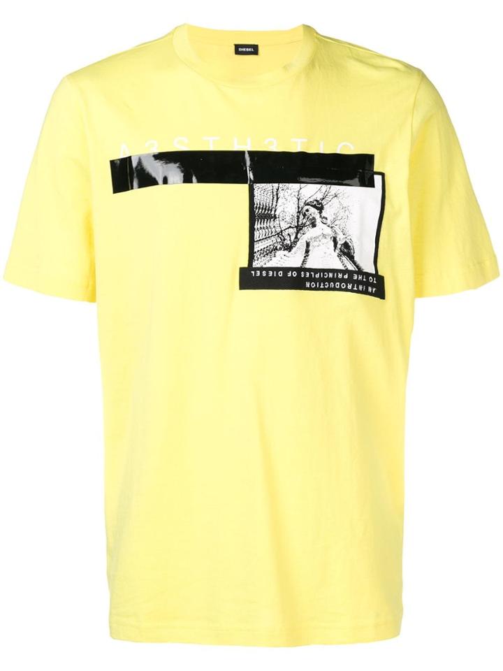 Diesel A3sth3tic Regular Fit T-shirt - Yellow