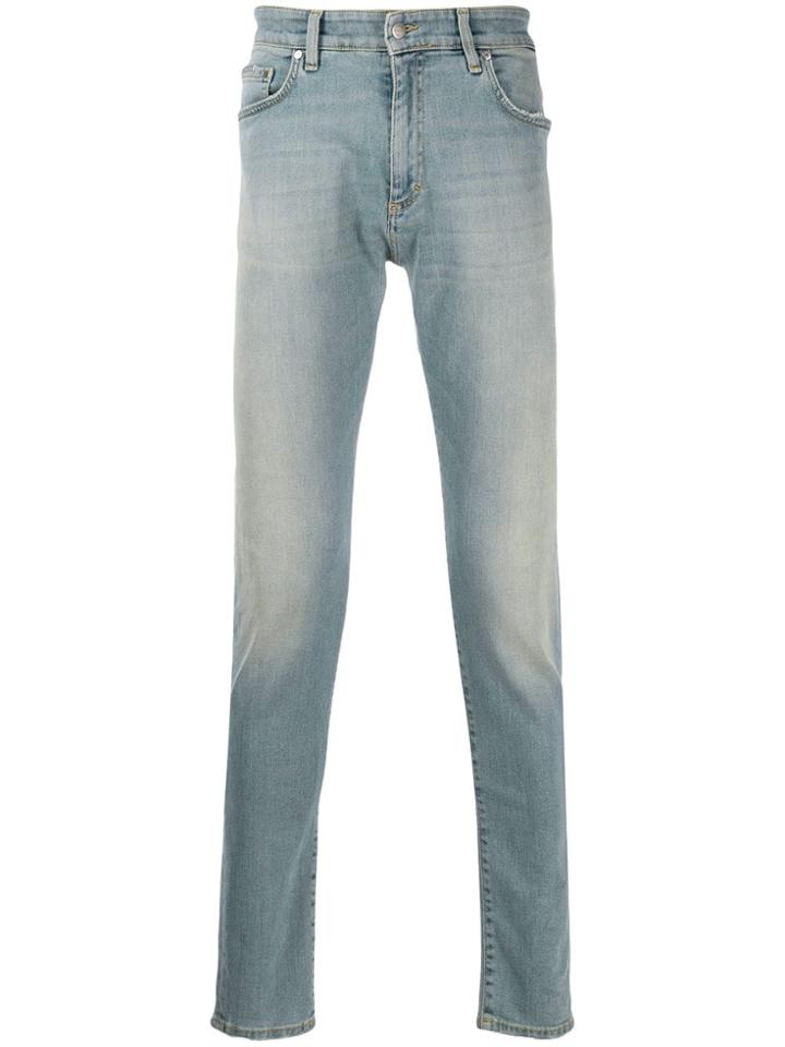 Represent High Rise Slim-fit Jeans - Blue