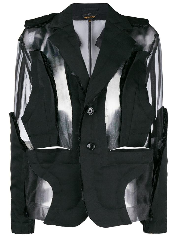 Comme Des Garçons Deconstructed Blazer - Black