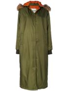 Ava Adore Full Length Hooded Coat - Green