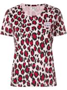 Kenzo Leopard Print T-shirt - Pink & Purple