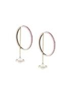 Alina Abegg Saturnation Hoop Earrings, Women's, Metallic