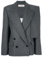 Nina Ricci Cape Sleeve Blazer - Grey