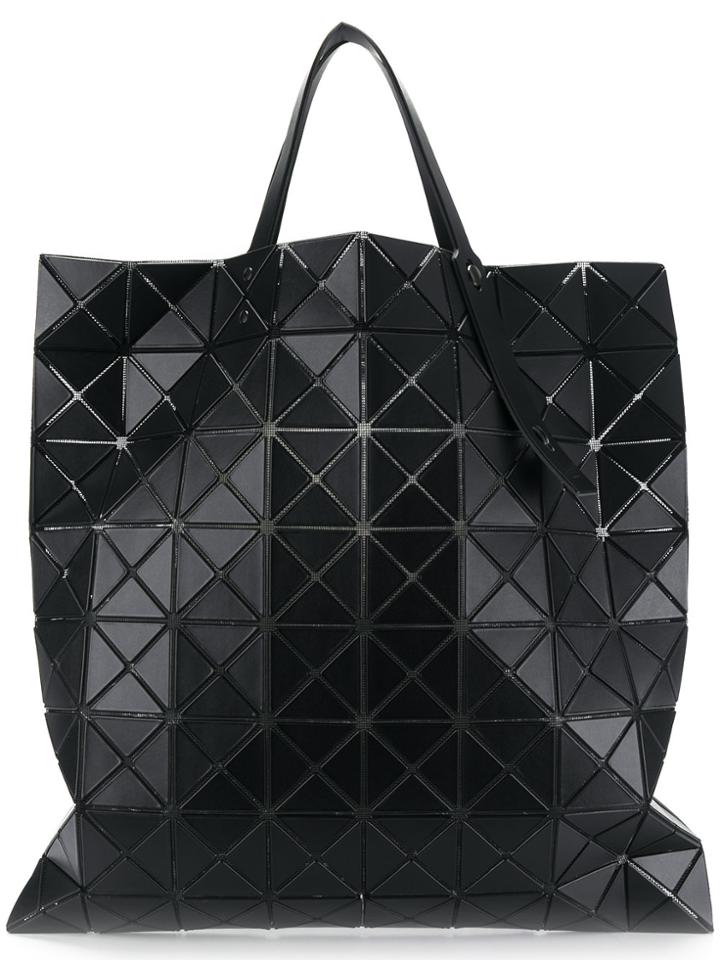 Bao Bao Issey Miyake Appliqué Detailed Oversized Tote Bag - Black