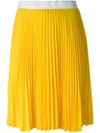 Neil Barrett Pleated Skirt, Women's, Size: 40, Yellow/orange, Polyester