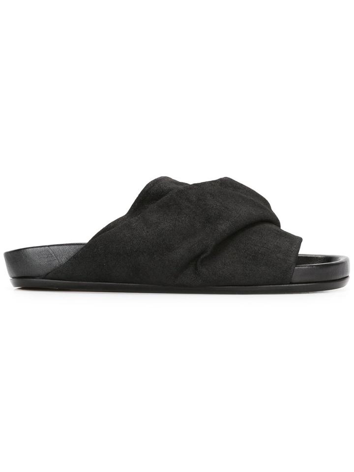 Rick Owens Mobius Granola Slides - Black