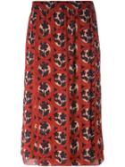 No21 A-line Mini Skirt, Women's, Size: 44, Red, Silk/acetate/viscose