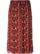 No21 A-line Mini Skirt, Women's, Size: 44, Red, Silk/acetate/viscose