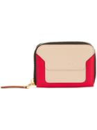 Marni Zipped Coin Purse - Red