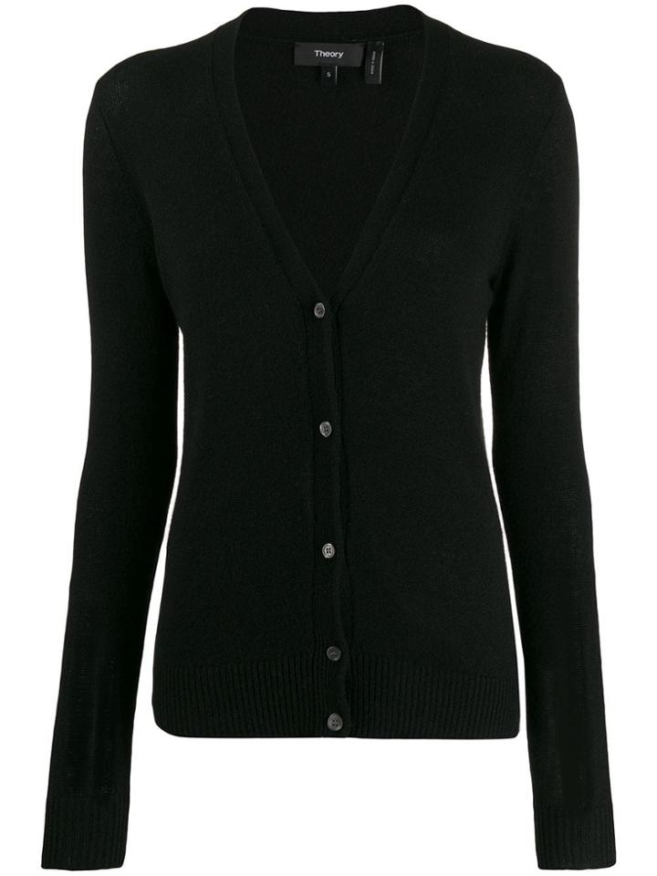Theory Long Sleeve Cardigan - Black