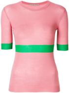 Ermanno Scervino Block Stripe Knitted Top - Pink & Purple