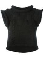 Maison Margiela Cropped Knitted Tank Top