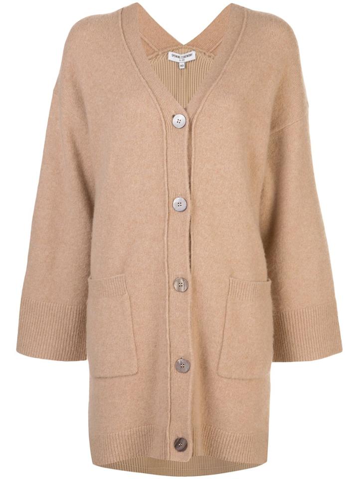 Opening Ceremony Cashmere Oversized Cardigan - Brown