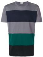 Moncler Striped Print T-shirt - Grey