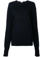 Bassike - Weekend Sweater - Women - Merino/cashmere - 8, Blue, Merino/cashmere