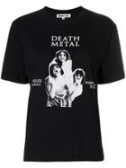 Mcq Alexander Mcqueen Death Metal Print T-shirt - Black
