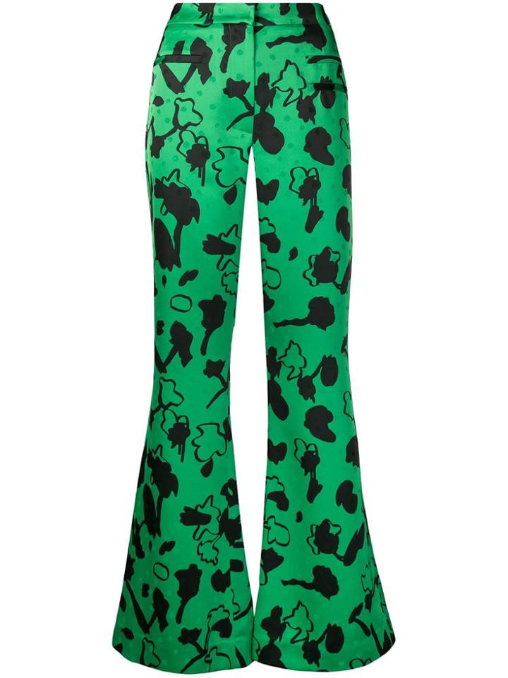 Rejina Pyo Ashley Print Flares - Green
