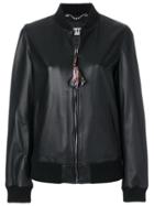 Pihakapi Tweed Zip Bomber Jacket - Black