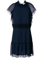 See By Chloé Embroidered A-line Dress - Blue