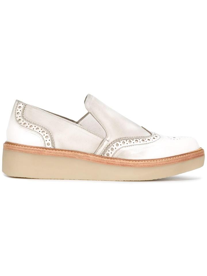 Dkny Kara Brogue Slip-on Sneakers - Grey