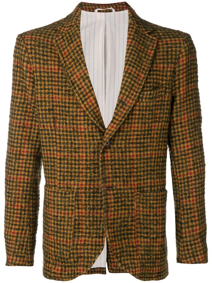 East Harbour Surplus Checked Blazer - Brown