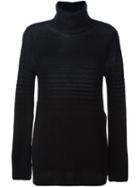 Fendi Roll Neck Jumper, Women's, Size: 40, Blue, Polyamide/cashmere/mohair