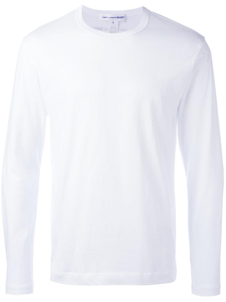 Comme Des Garçons Shirt Back Logo Print T-shirt, Men's, Size: Xl, White, Cotton