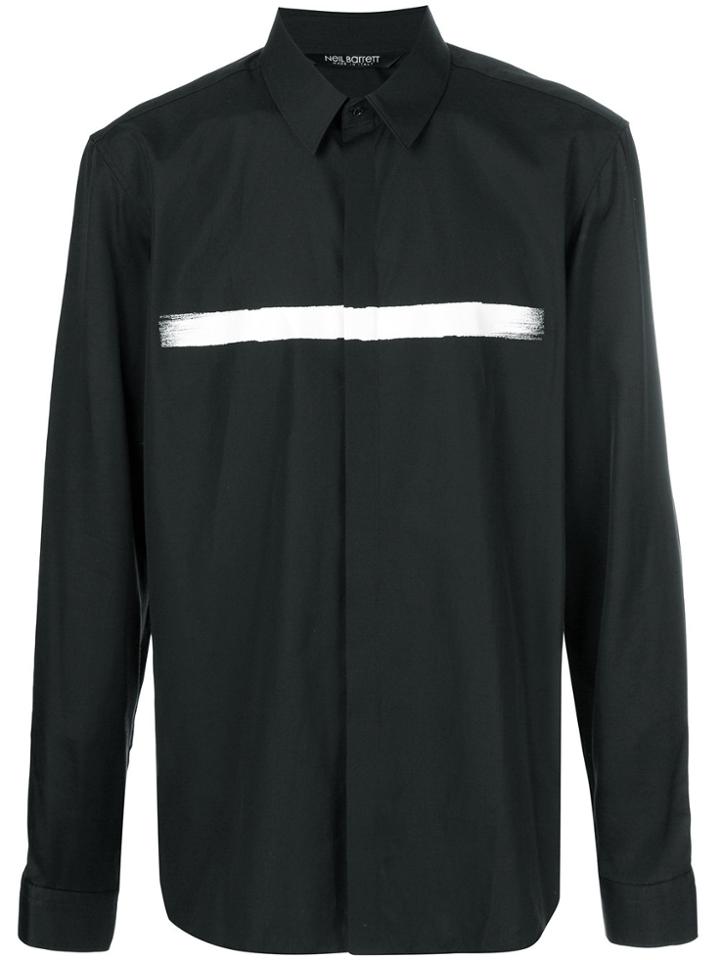 Neil Barrett Brush Stroke Shirt - Black