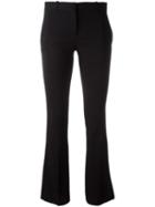 Versace Classic Flared Trousers, Women's, Size: 44, Black, Viscose/spandex/elastane
