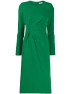 P.a.r.o.s.h. Gathered Fitted Dress - Green