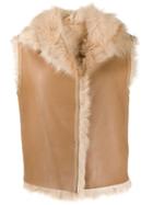Joseph Lambskin Gilet - Neutrals