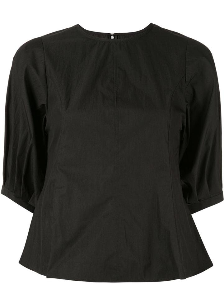 Le Ciel Bleu Volume Sleeves Top - Black