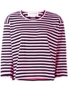 Comme Des Garçons Girl Striped Top, Size: Medium, Black, Cotton
