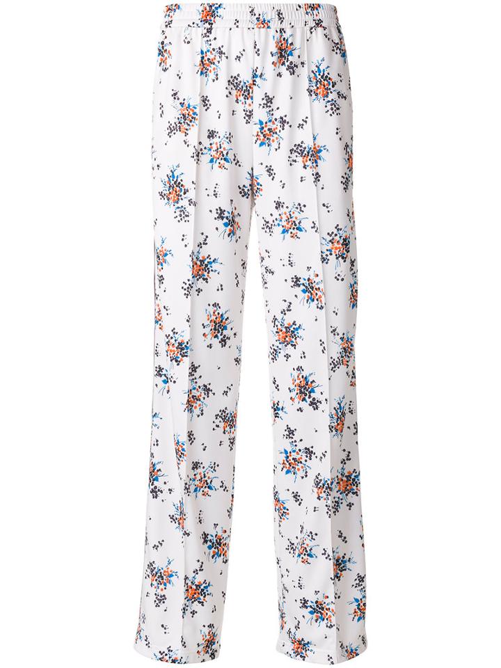 Msgm - Floral Print Wide Leg Trousers - Women - Polyamide/polyester - 42, Polyamide/polyester