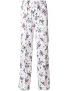 Msgm - Floral Print Wide Leg Trousers - Women - Polyamide/polyester - 42, Polyamide/polyester