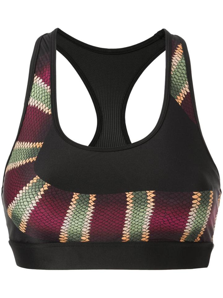 The Upside Cropped Sports Top - Black
