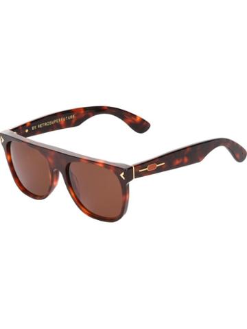 Retro Super Future '2jo Flat Top Deco' Sunglasses
