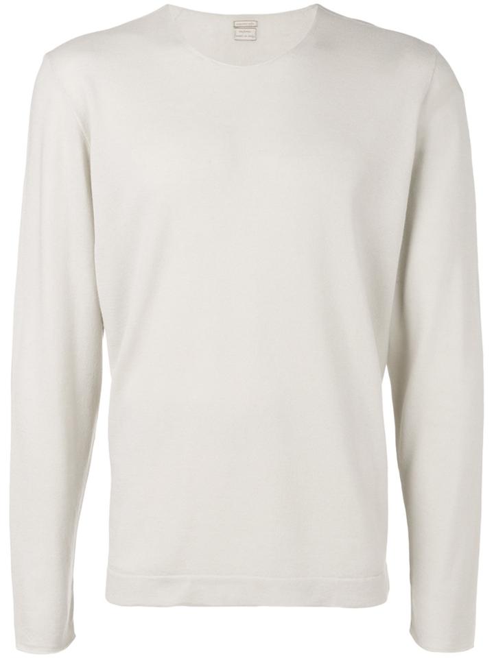 Massimo Alba Long-sleeve Fitted Sweater - Nude & Neutrals
