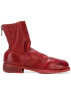Guidi Mid-calf Length Boots - Red
