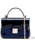 Furla Chain Strap Crossbody Bag, Women's, Blue, Pvc