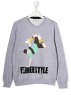 Fendi Kids Teen Freestyle Sweatshirt - Grey
