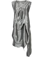 Micol Ragni Tunic Dress - Metallic