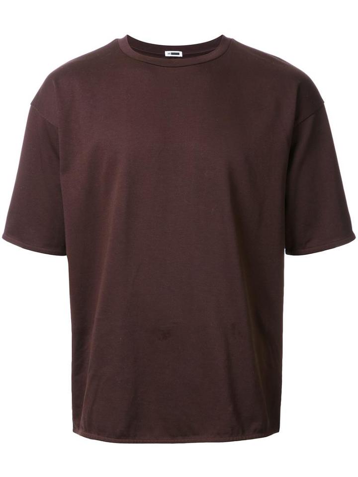H Beauty & Youth. 'biarritz Forme' T-shirt, Men's, Size: Large, Brown, Cotton
