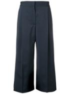 Fabiana Filippi Cropped Wide Leg Trousers - Blue