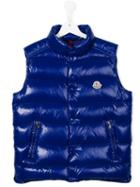 Moncler Kids 'tib' Padded Gilet, Boy's, Size: 14 Yrs, Blue