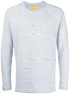 Journal Ribbed Detail Sweatshirt, Men's, Size: Xl, Blue, Cotton